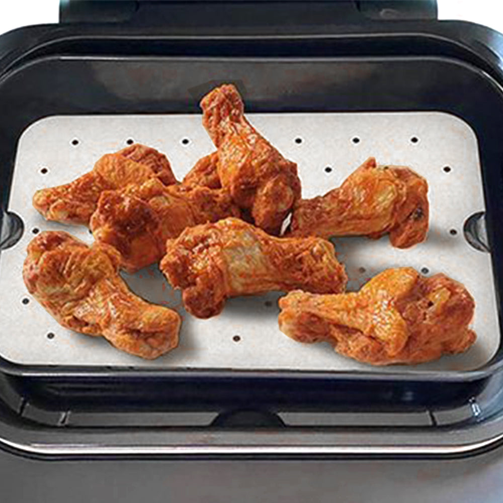 100Pcs Disposable Air Fryer Paper Liner White Medium