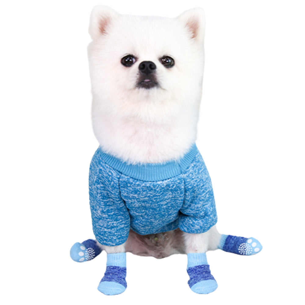 4 Pairs Pet Winter Warm Socks Large Size