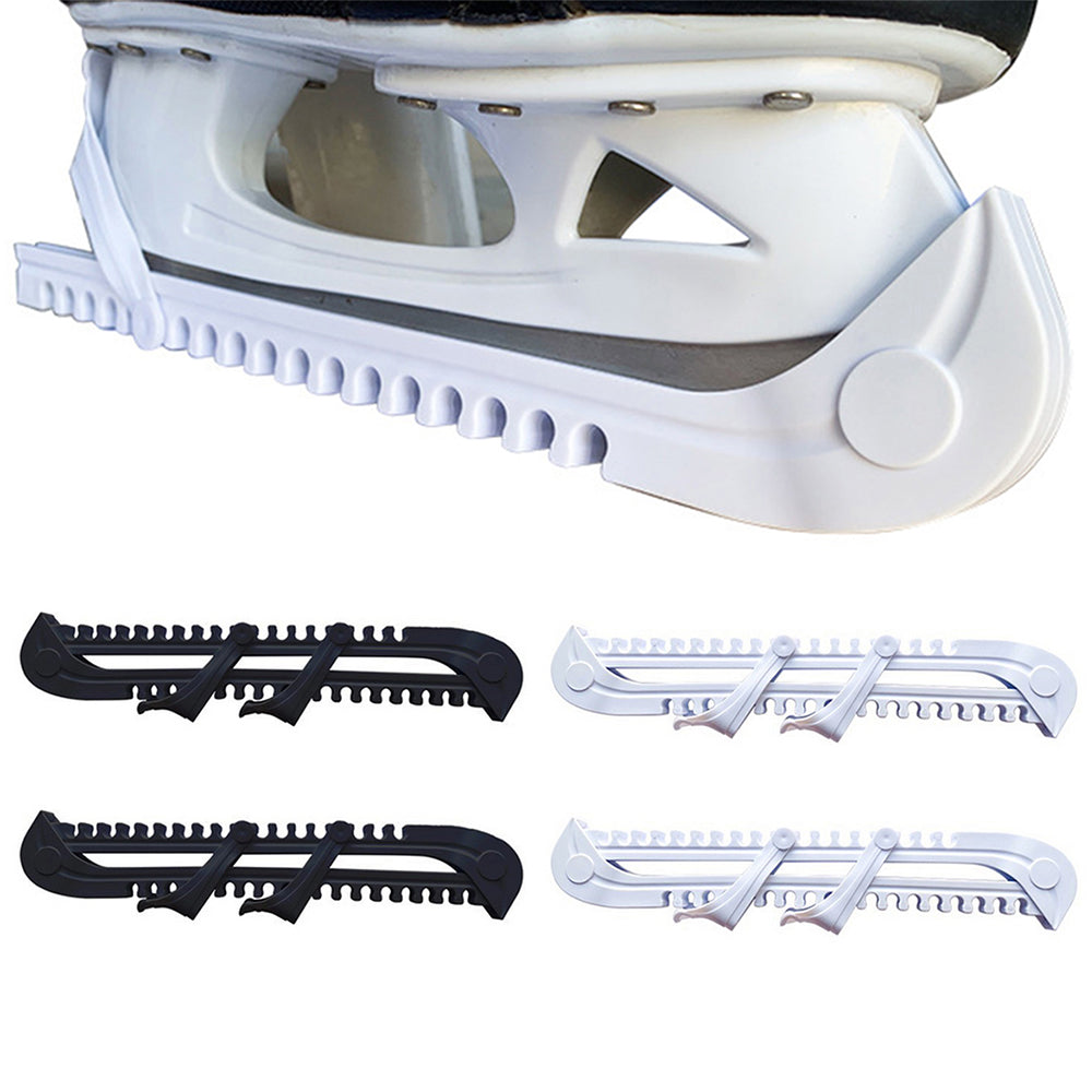 Two Pairs Skate Blade Guards White and Black