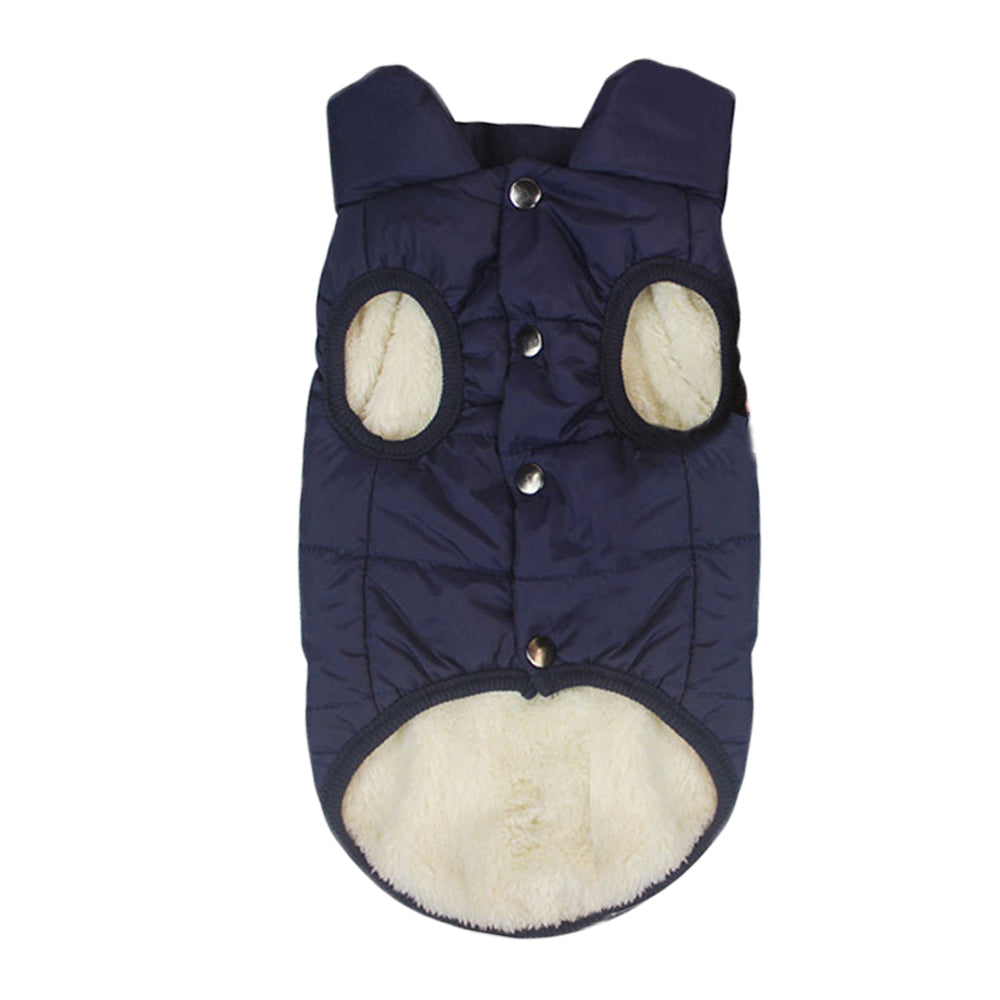 Pet Winter Clothes Dog Jacket Pet Winter Coat Blue 2XL