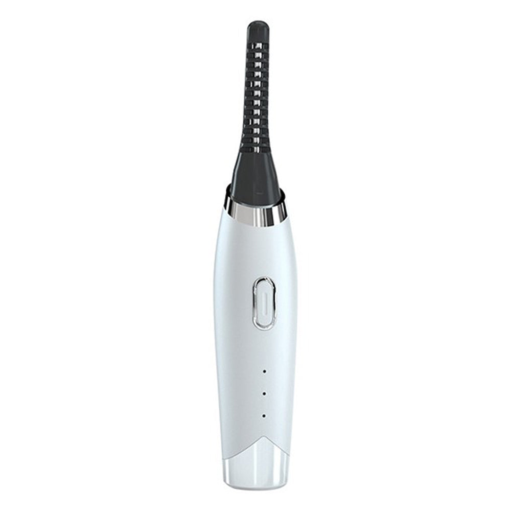Electric Eyelash Curler Temperature Controlled Makeup Eyelash Curler Tool White