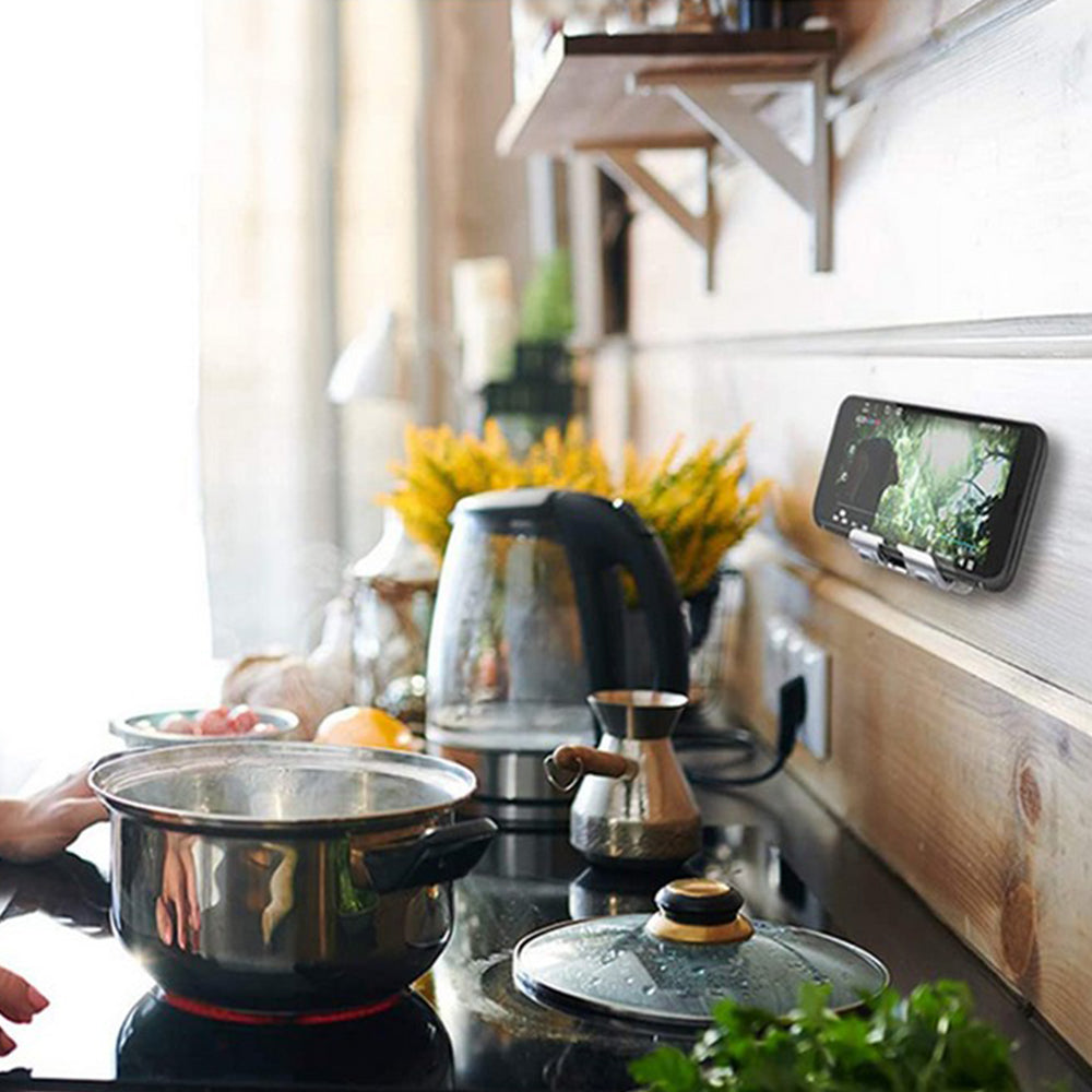 Wall Mount Phone Holder Grey