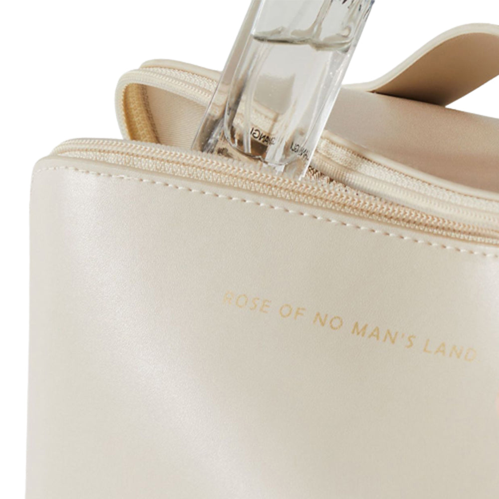 PU Leather Travel Toiletry Bag Makeup Bag Beige