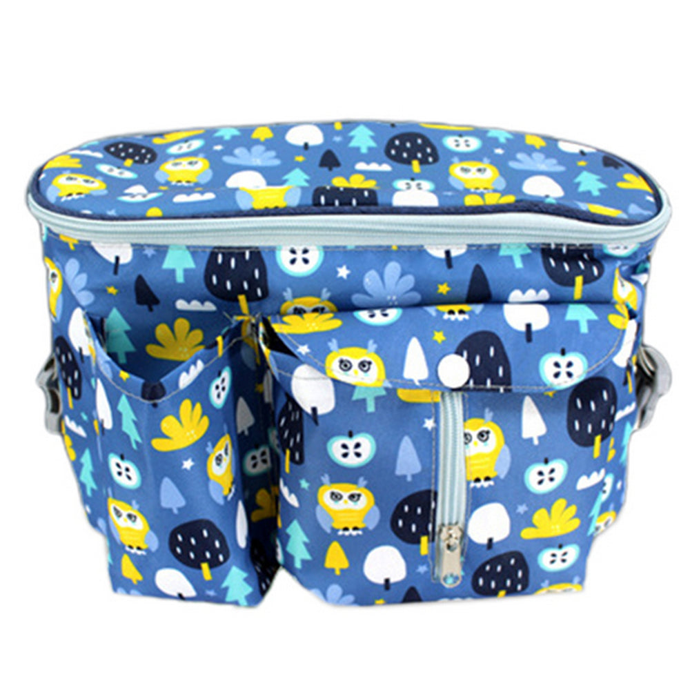 2Pcs Baby Diaper Storage Bag Nappy Bag Suitable for Stroller Green Navy Blue