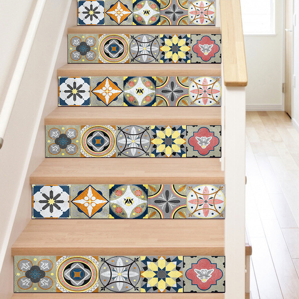 20Pcs PVC 10x10cm Peel and Stick Floor Tiles Style 4