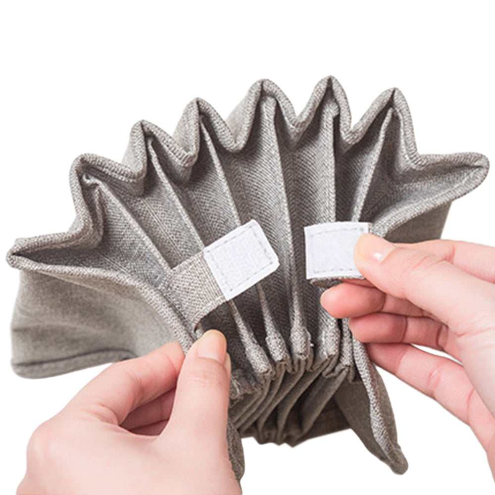 Set of 3Pcs Foldable Wardrobe Storage Box Grey