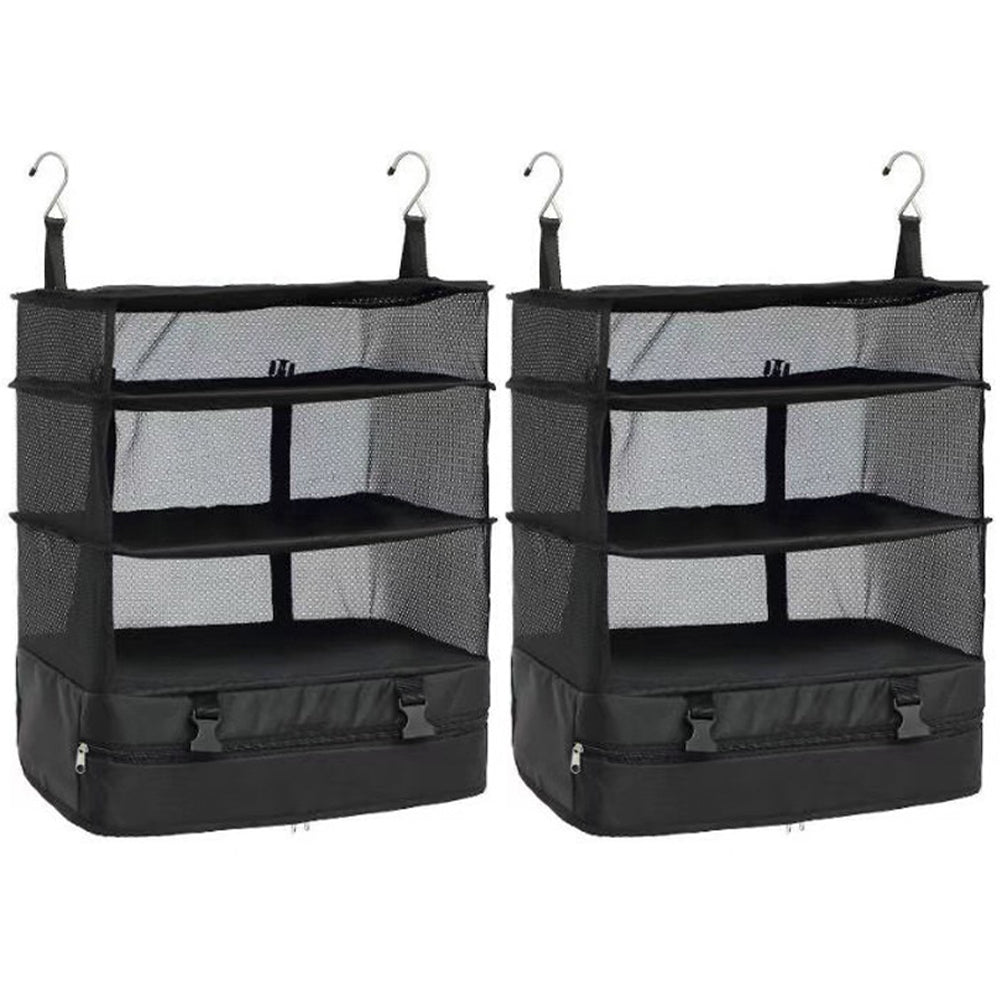 2X Three-layer Hanging Closet Organizer Travel Storage Bag