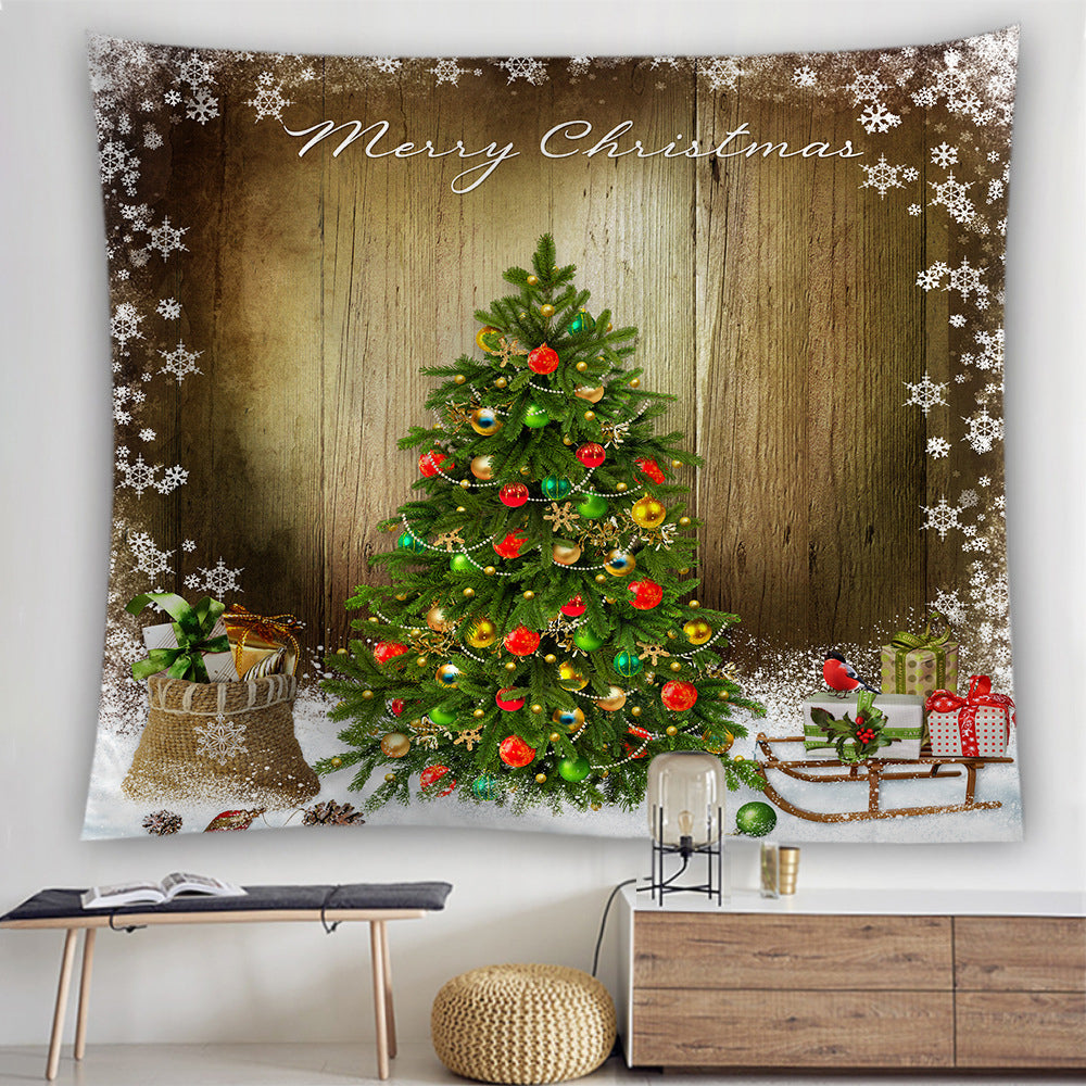 150x130cm Christmas Tapestry Xmas Backdrop Photography Background Style C