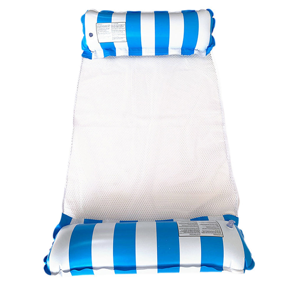 Inflatable Floating Hammock Swimming Pool Toy Water Toy Light Blue