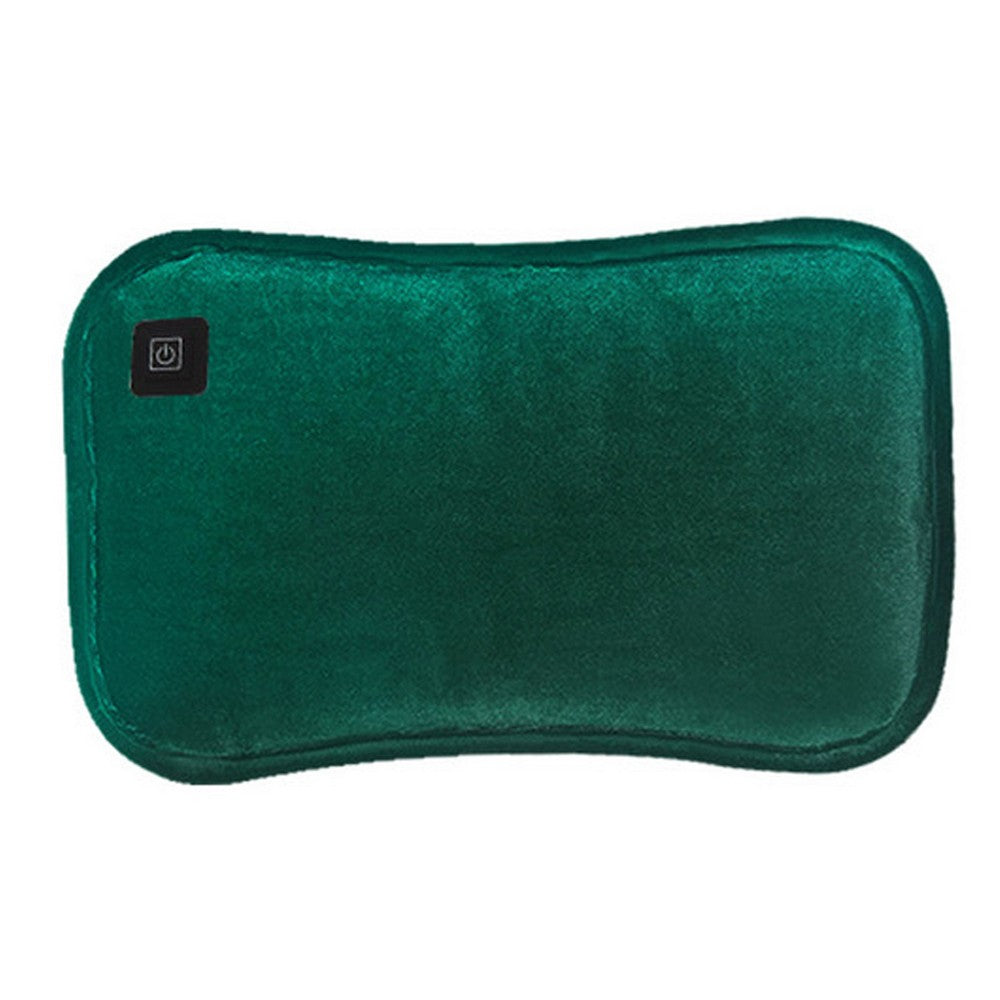 USB Graphene Heating Hand Warmer Pouch Heated Pad Dark Green