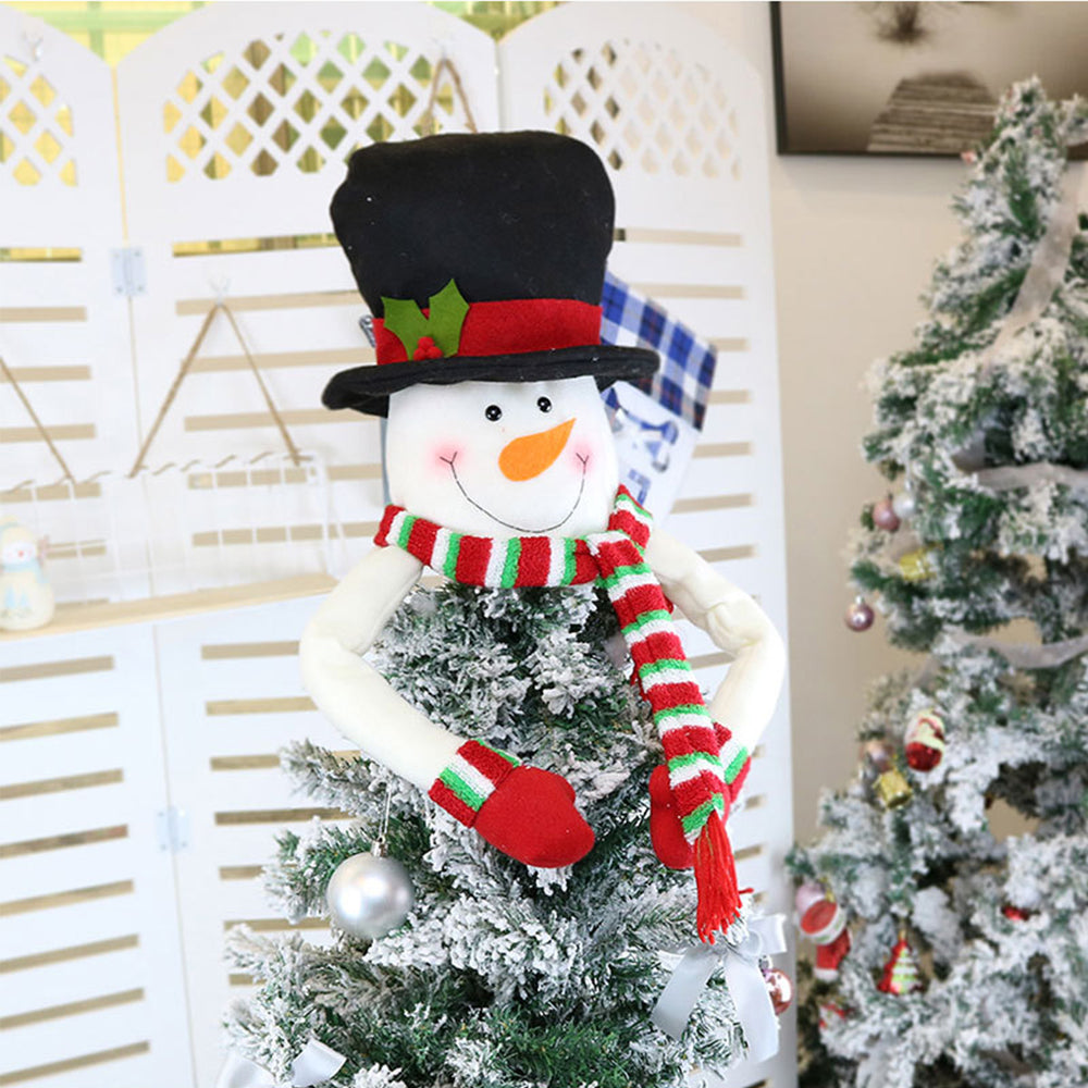Snowman Christmas Tree Topper Decoration Xmas Holiday Decor