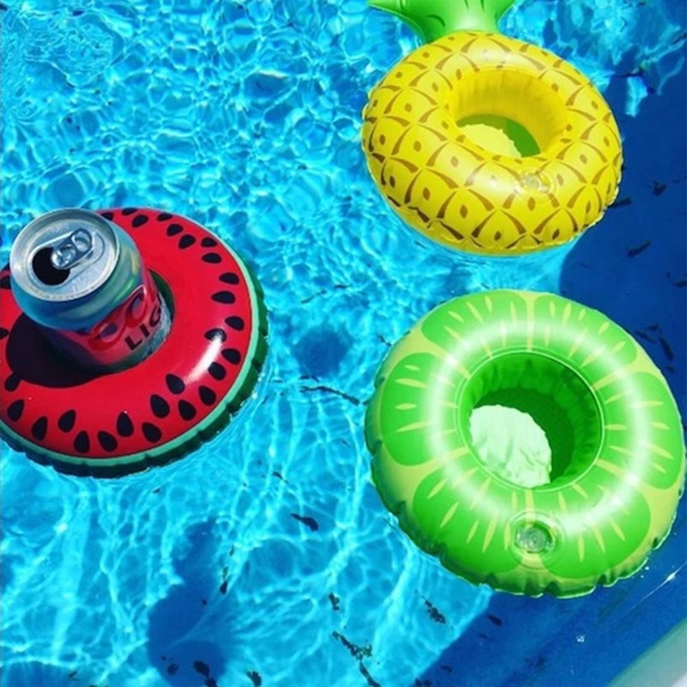 3Pcs Inflatable Floating Drinking Holder Cup Coasters