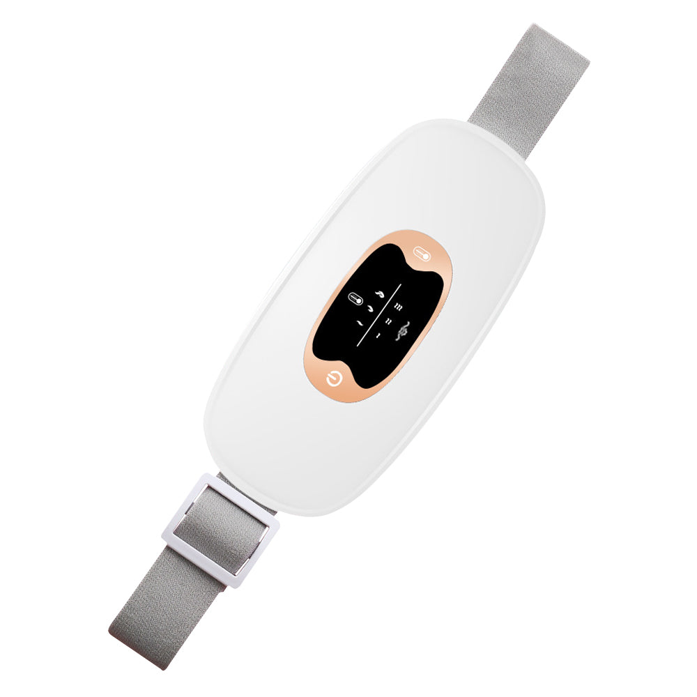 Period Pain Relief Heating Waist Belt White