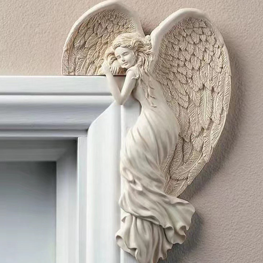 Angel Door Frame Decoration Right Angel Wing Door Frame Corner Angel Statue Sculpture