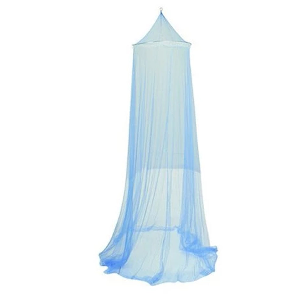 Blue Bed Canopy Dome Mosquito Net Hanging Tent Hanging Bed Curtain for Single Size Bed