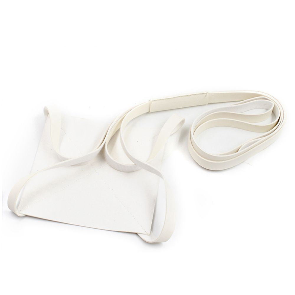 1Pc PU Leather Garden Plant Hanger Hanging Flower Pot Stand White