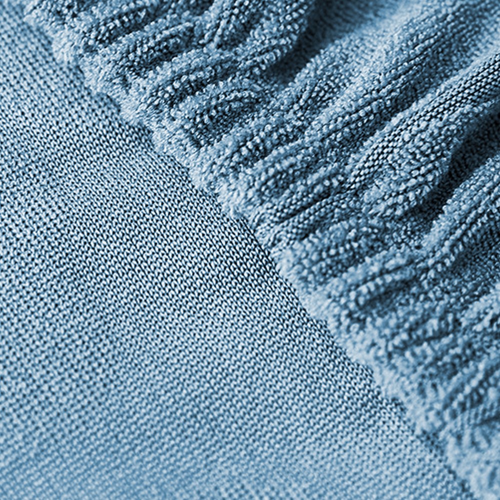 Stretch Sofa Seat Cushion Cover Blue for 3 Seater