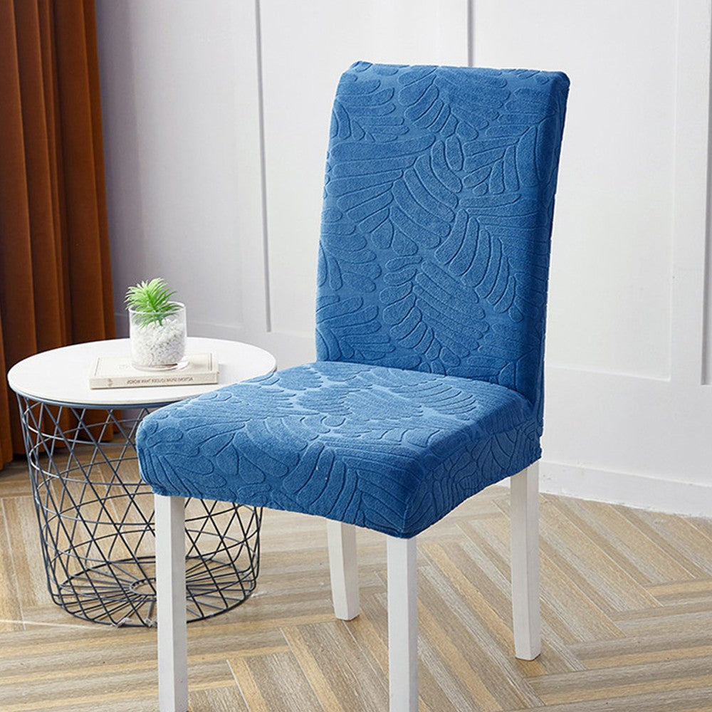2X Washable Stretch Dining Chair Cover Blue