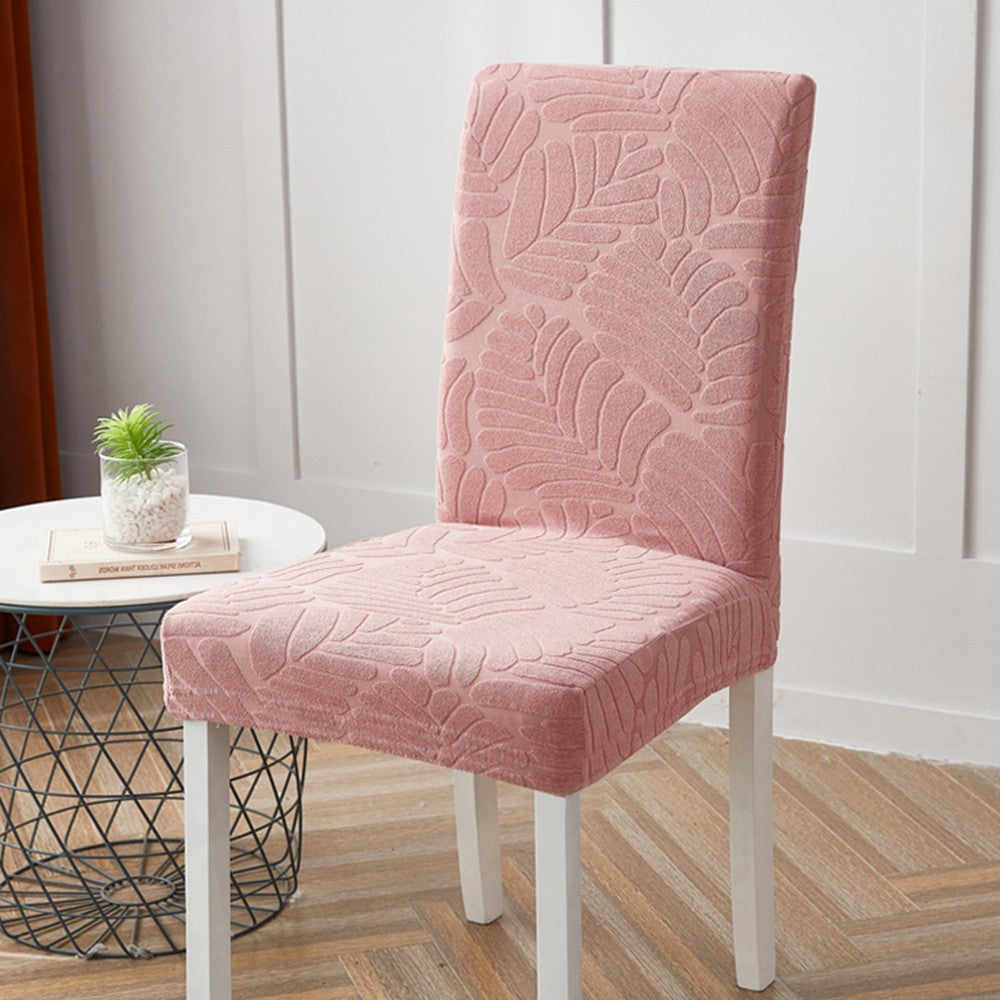 2X Washable Stretch Dining Chair Cover Pink