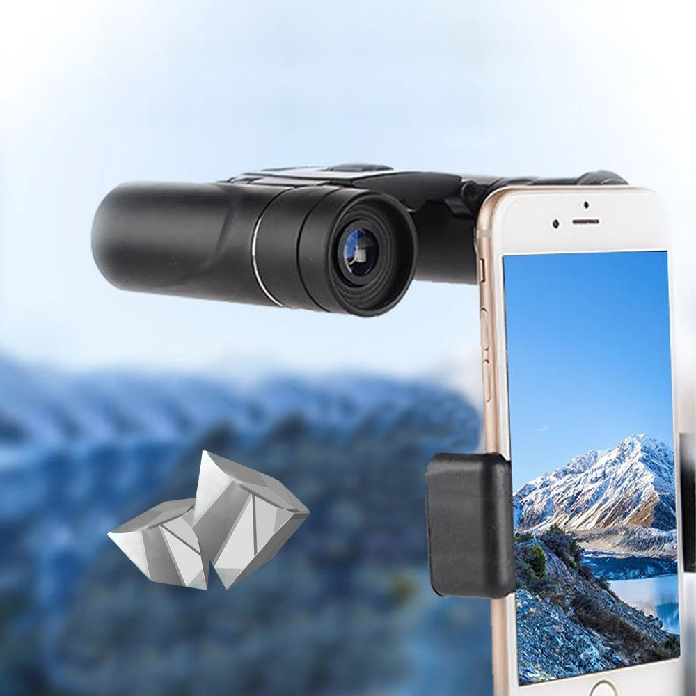 40X Magnification HD Portable Binoculars Telescope with Phone Mount Adapter