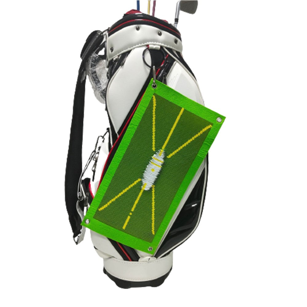 Set of Golf Training Mat for Swing Detection Batting Golf Training Aid Equipment