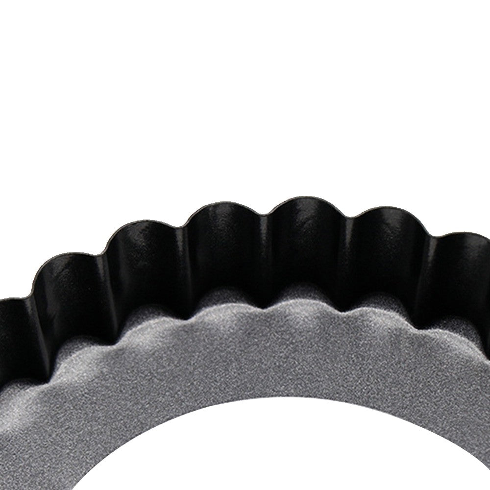 6Pcs 10cm Non Stick Mini Tart Pan Quiche Pan Cake Mold with Removable Bottom