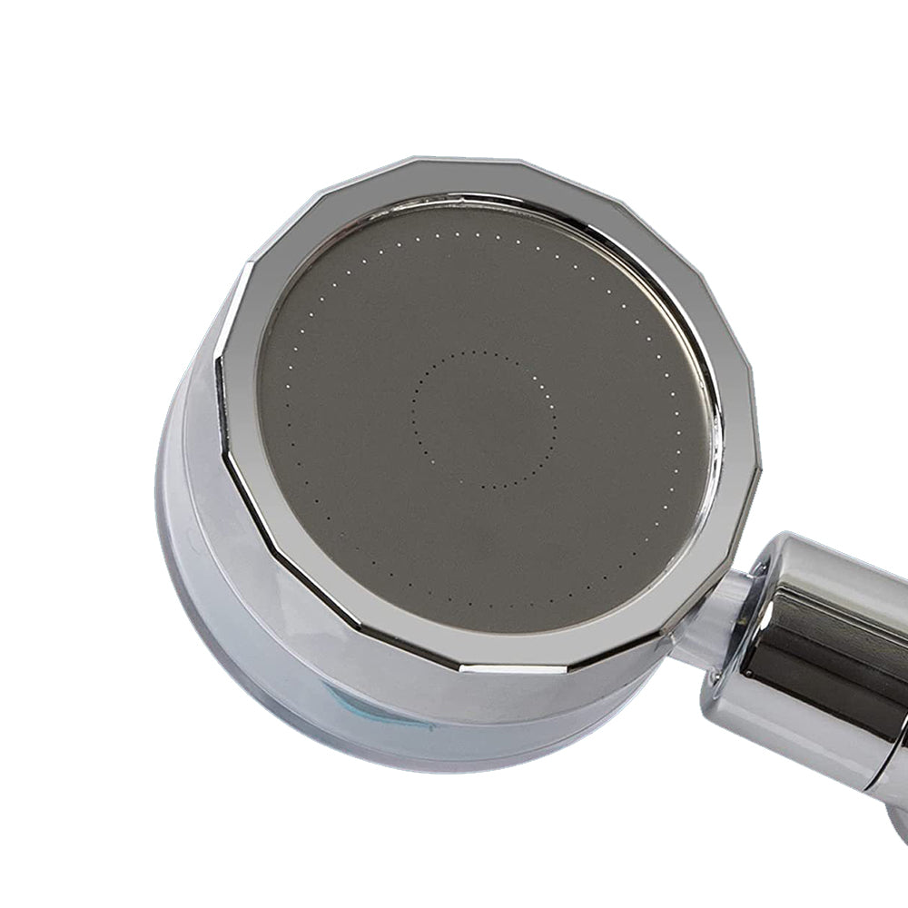 2 X Handheld Propeller High Pressure Shower Head Purple Yellow