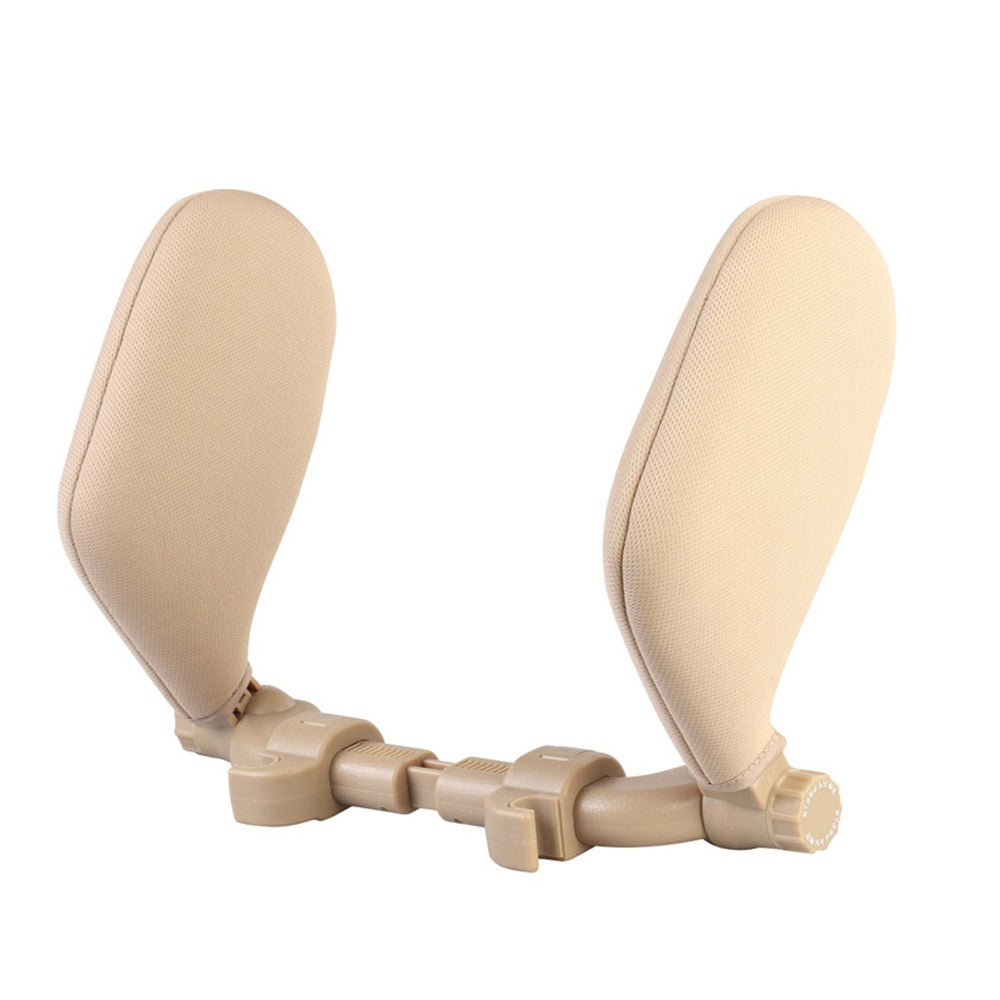 Car Seat Headrest Pillow Adjustable Head Support Neck Pillows Beige