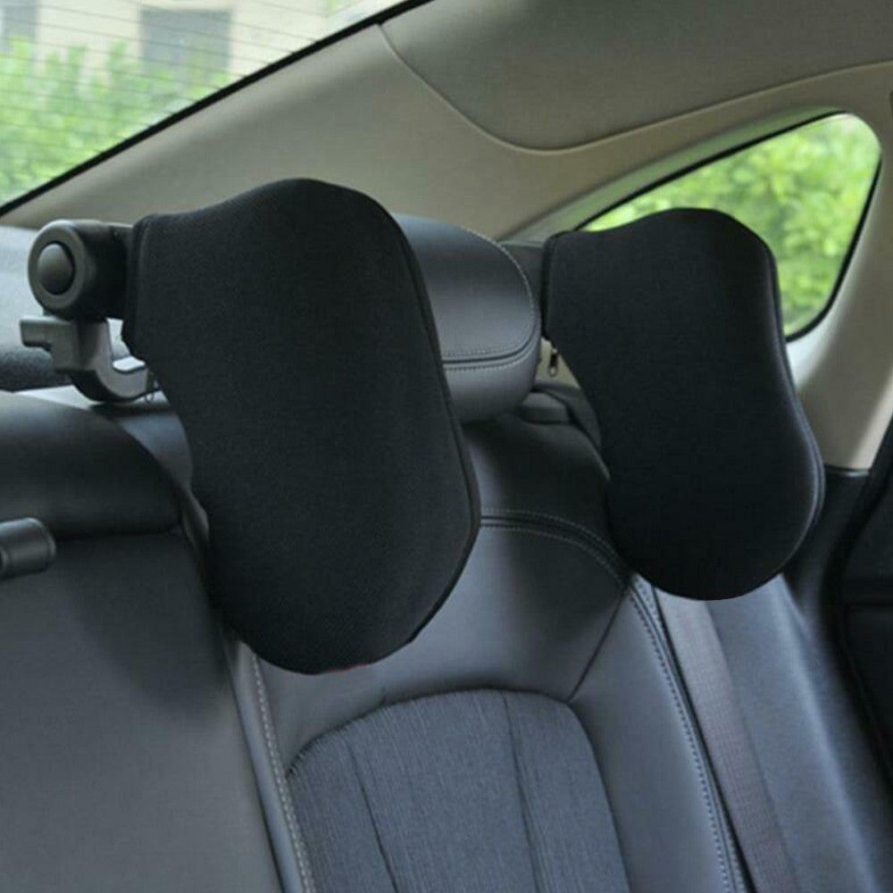 Car Seat Headrest Pillow Adjustable Head Support Neck Pillows Black