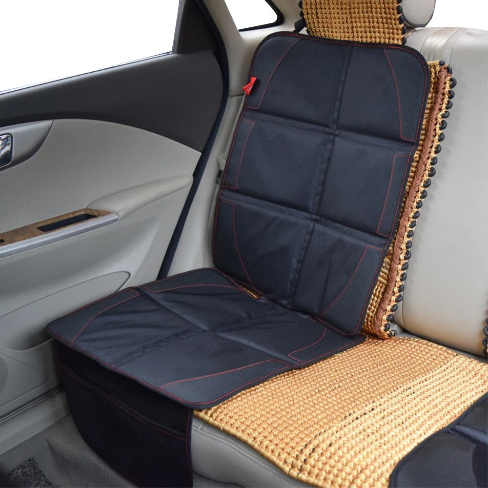 2Pcs Car Seat Cushion Cover Car Seat Protector with Organizer Pockets