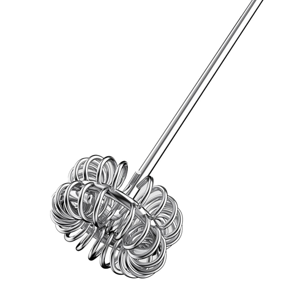 Handheld Electric Milk Frother Mini Drink Mixer with Stand and 2 Whisks Black