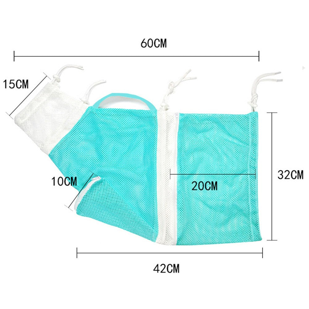 Pet Cat Bathing Bag Mesh Cloth Cat Grooming Bag Cat Supplies Washing Bags Green