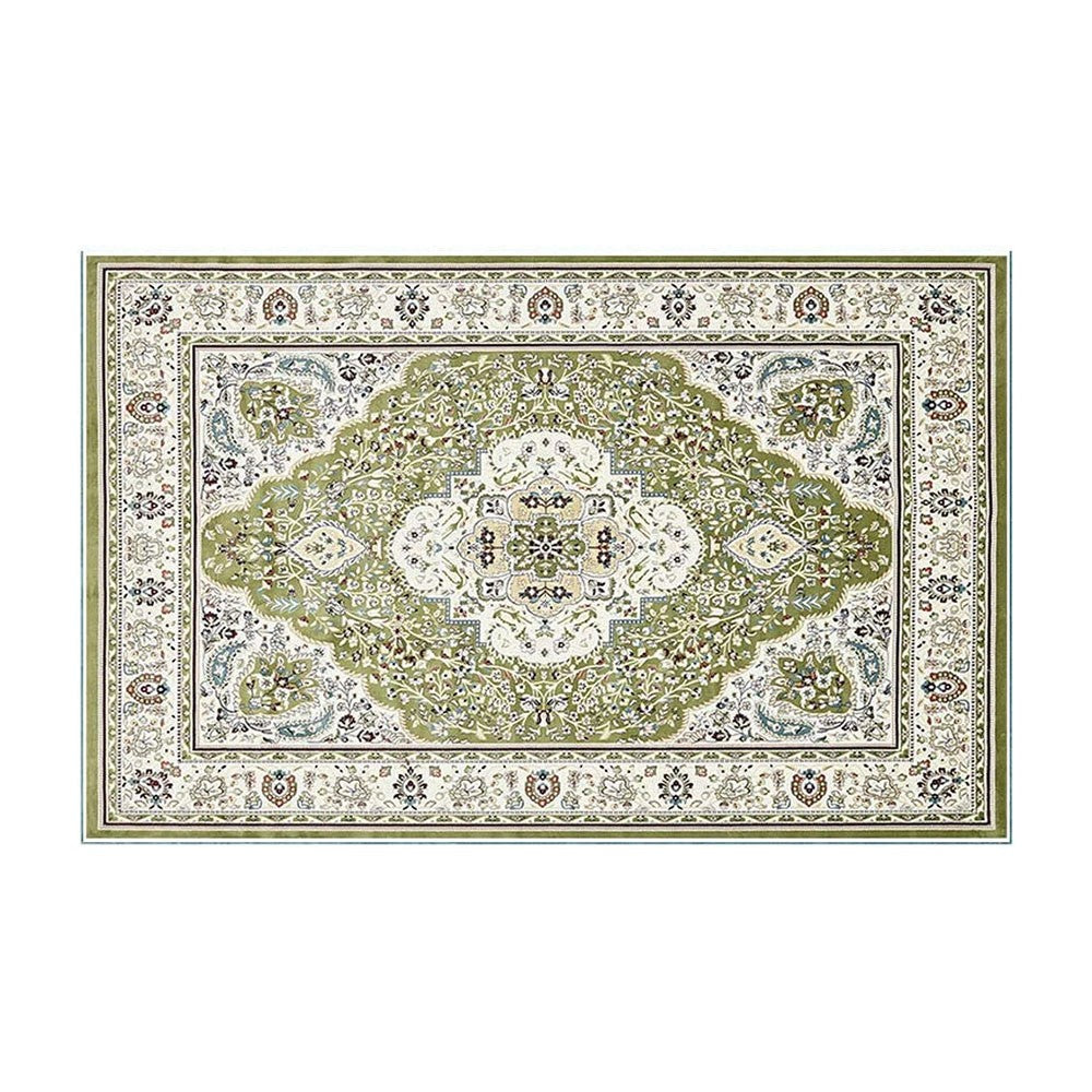 120x160cm Boho Carpet Style Mat Anti Slip Floor Mat Area Rug Home Decoration Green