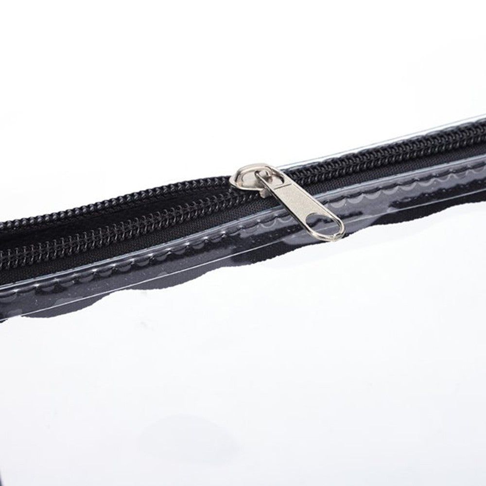 PVC Transparent Crossbody Bag Tote Bag Purse with Black Shoulder Strap