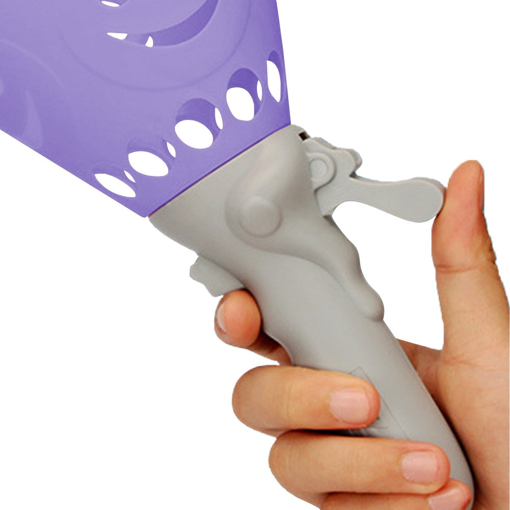 Kids Catch Ball Game with 2 Catch Launcher Baskets and 4 Balls Purple