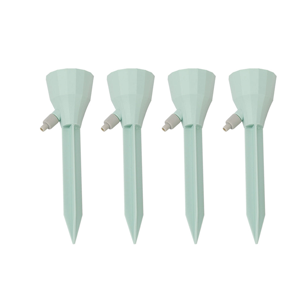 4X Green Plant Automatic Watering Spikes Water Drip Control Water Spikes