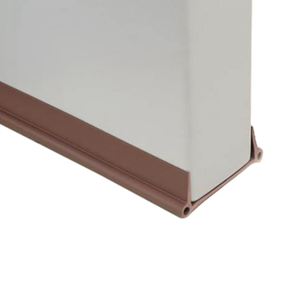 2X 96cm Removable Draught Stoppers Door Draft Stopper Door Gap Seal Strip Brown