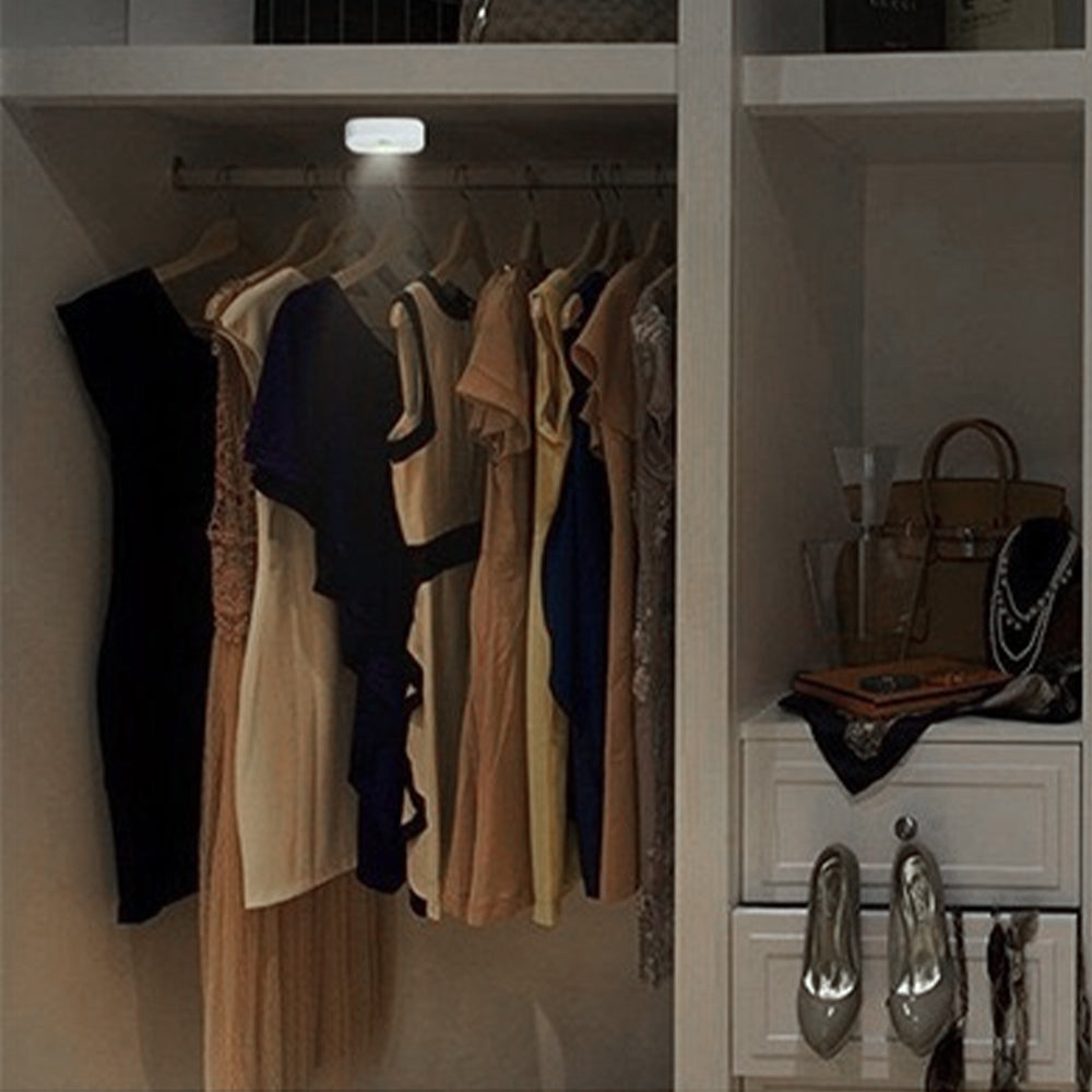 4 X LED Motion Sensor Light Wardrobe Lamp Under Cabinet Light Stair Light White