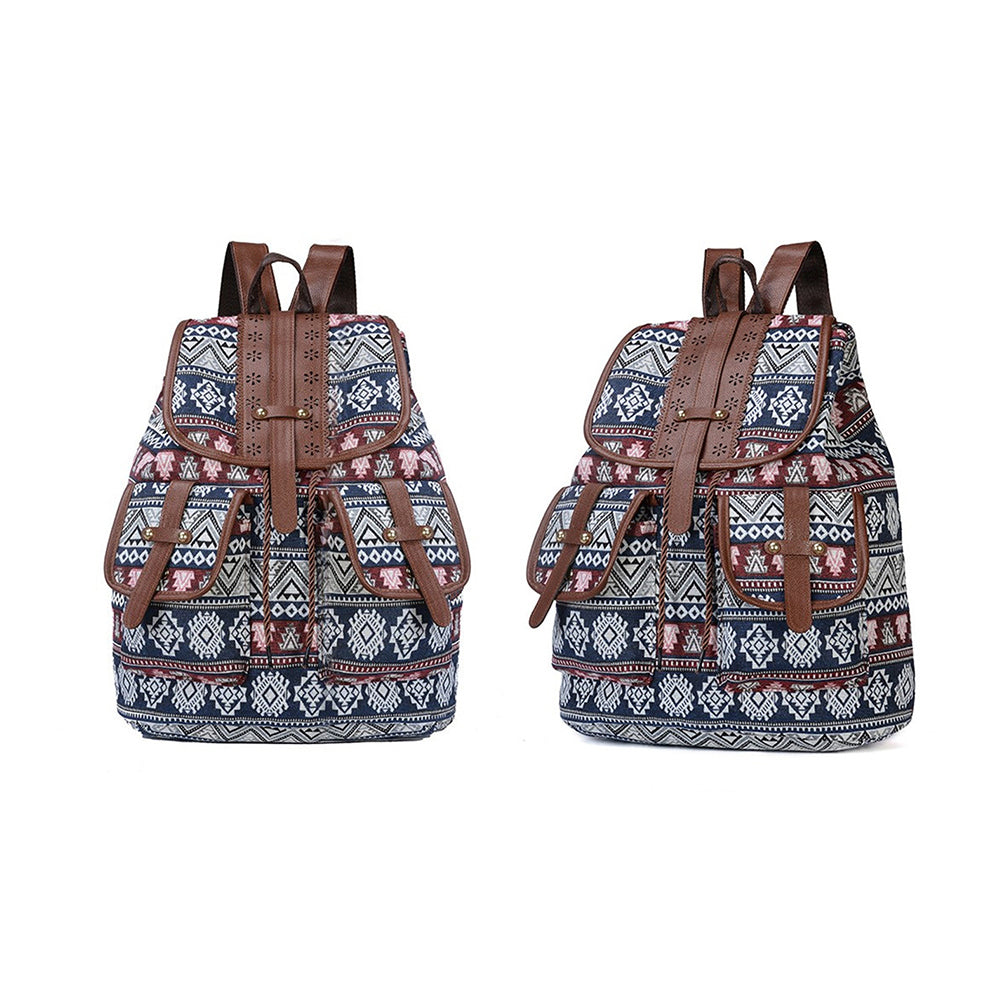 Tribal Ethnic Geometric Pattern Backpacks Style 1