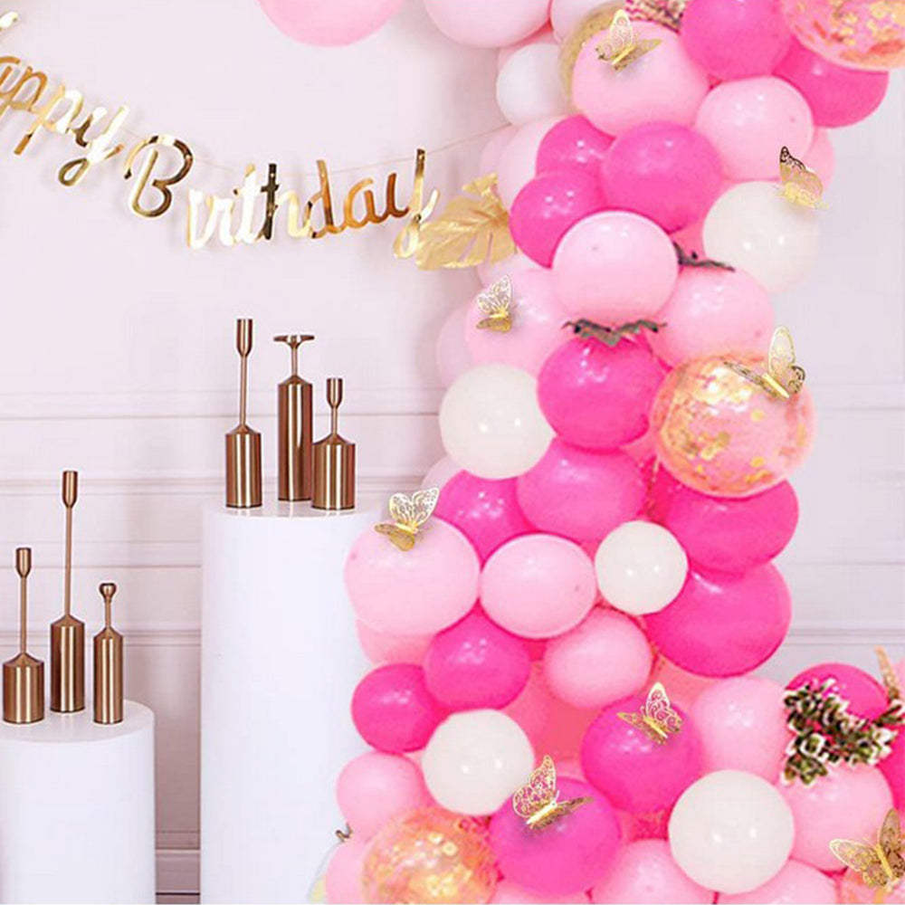 72Pcs 3D DIY Butterfly Wall Decal Stickers