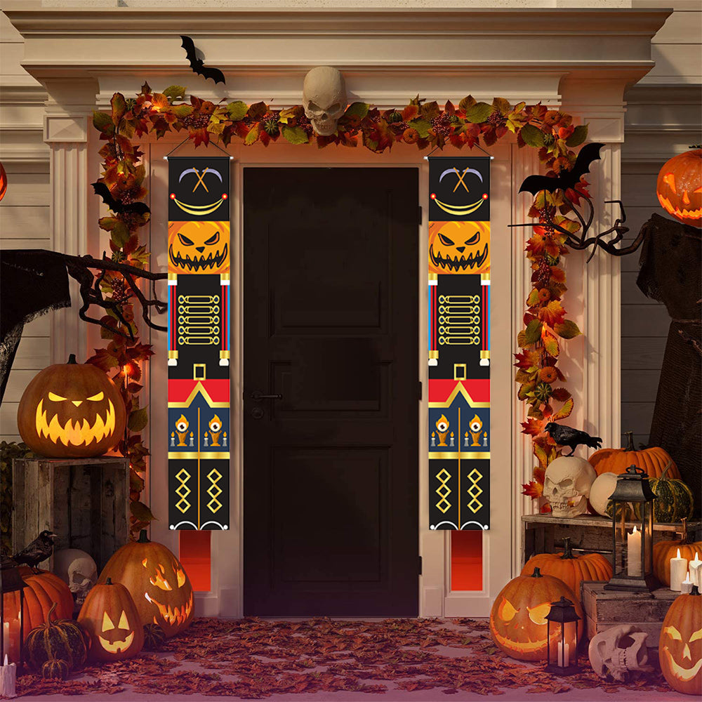 Pair of Halloween Banner Porch Sign Banners