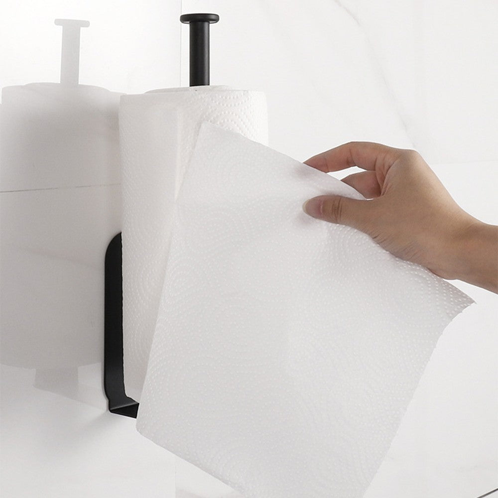 2 X Stainless Steel No Drilling Paper Towel Holder Wall Mounted Paper Towel Rack