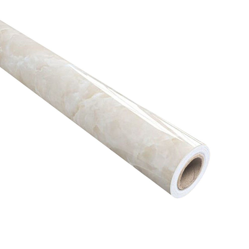 1 X 10M Self Adhesive Yellow Marble Wallpaper Peel and Stick Granite Sticker