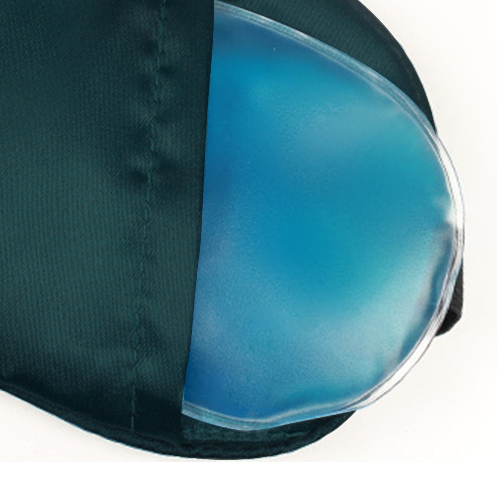 Adjustable Mulberry Silk Sleep Eye Mask Blindfold Travel Eye Mask with Bag Green