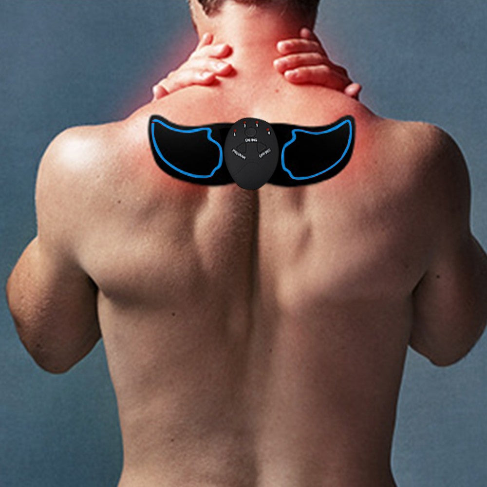 EMS Abdominal Muscle Training Belt Portable Muscle Stimulator Trainer Fitness Equipment Blue