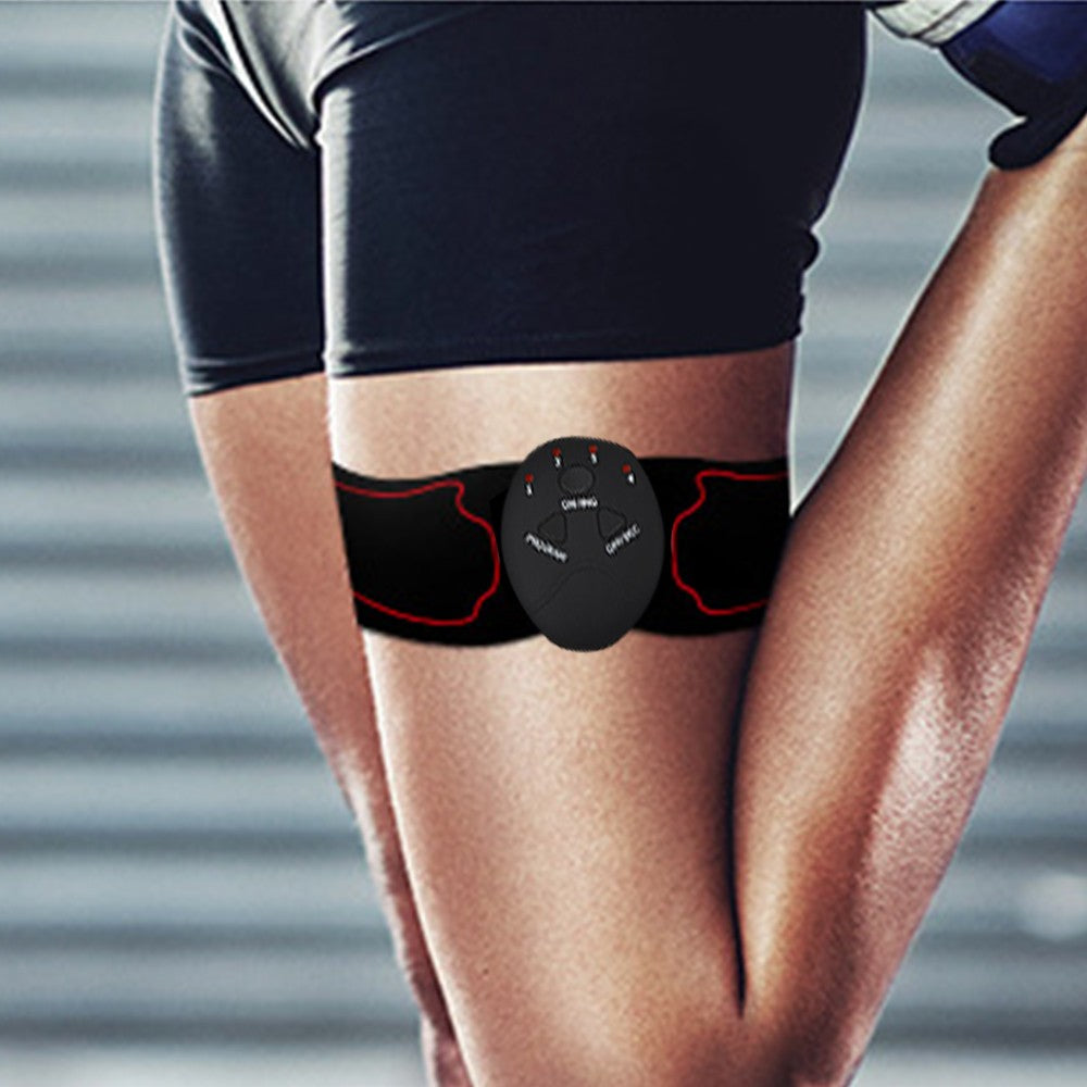 EMS Abdominal Muscle Training Belt Portable Muscle Stimulator Trainer Fitness Equipment Red