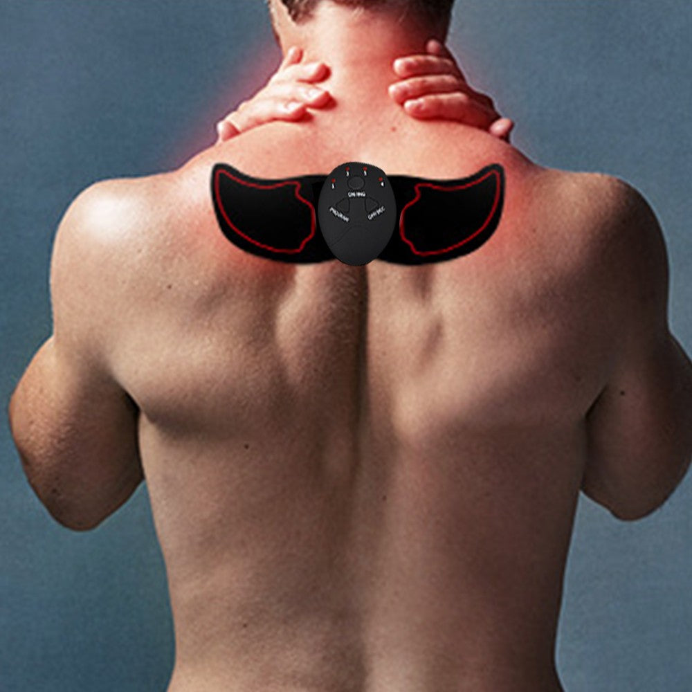 EMS Abdominal Muscle Training Belt Portable Muscle Stimulator Trainer Fitness Equipment Red