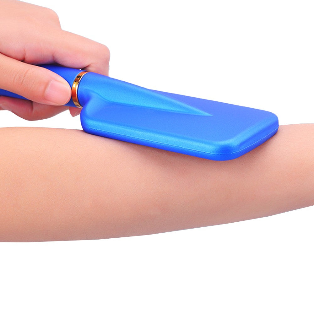 Manual Nano Glass Hair Eraser Painless Hair Remover Tool for Back Arms Legs Blue