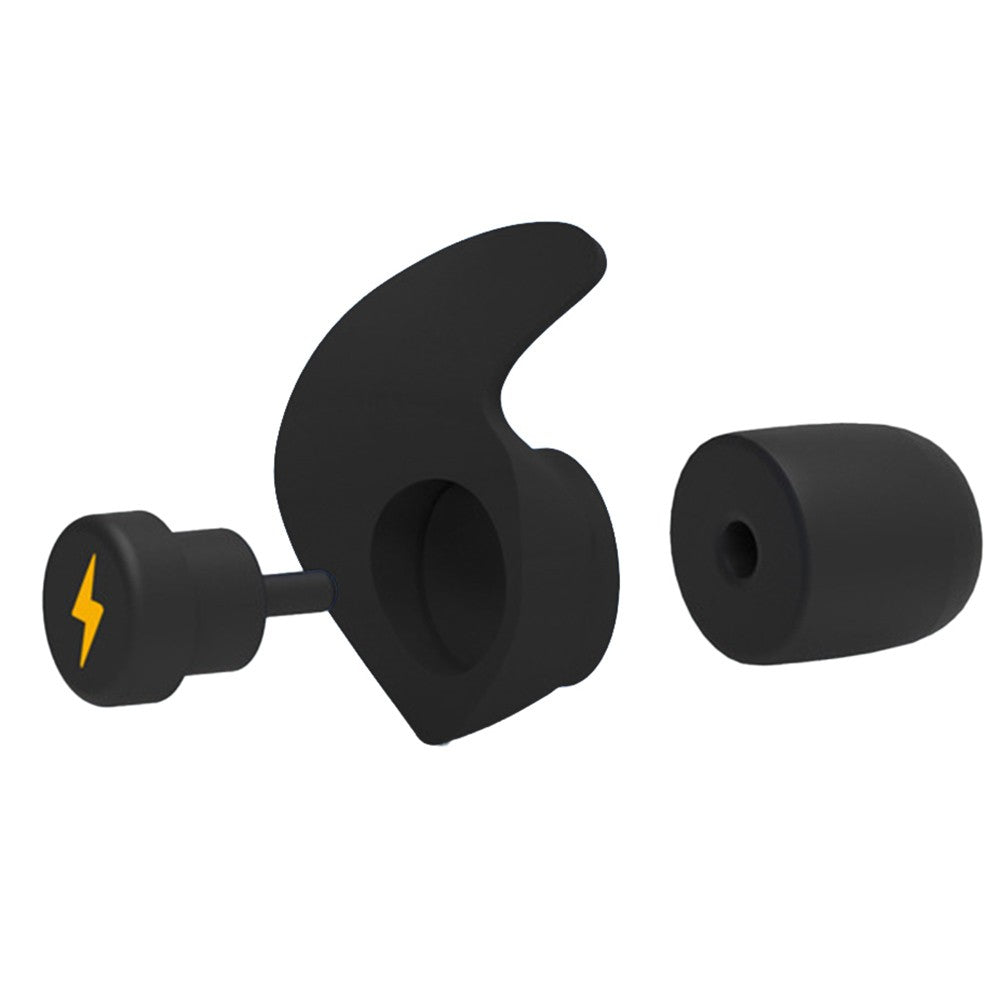 Earplugs for Sleeping Noise Canceling Reusable Silicone Ear Plugs with 5 Pairs Sponge Earplugs Black