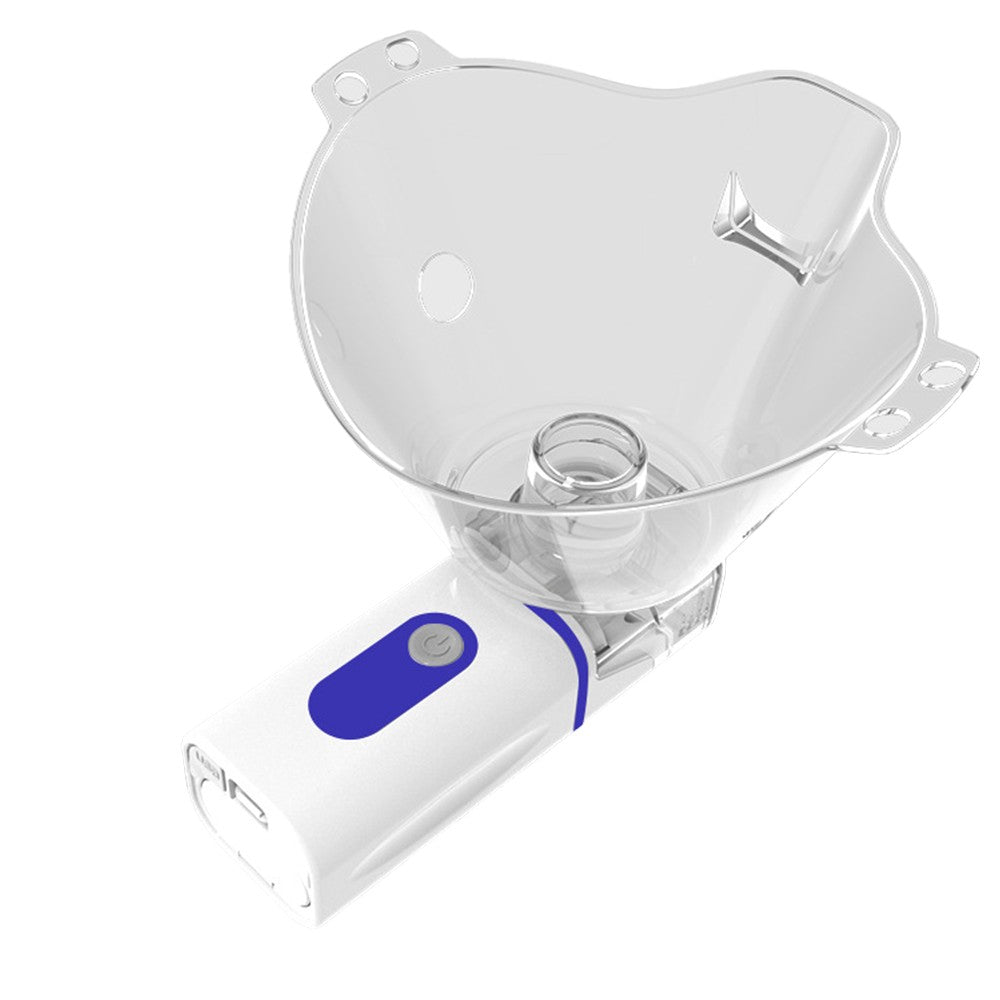 Portable Battery Operated Nebulizer Machine Blue Handheld Mesh Nebulizer Mist Steam Inhaler for Breathing Problems